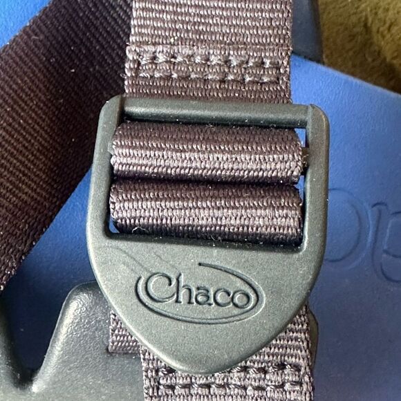 Chaco Men’s Chillos Blue Black Adjustable Slides Size 8 main image 7